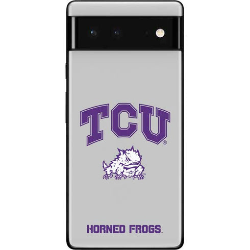 Texas Christian University Horned Frogs Logo Print Google Pixel 6 Skin
